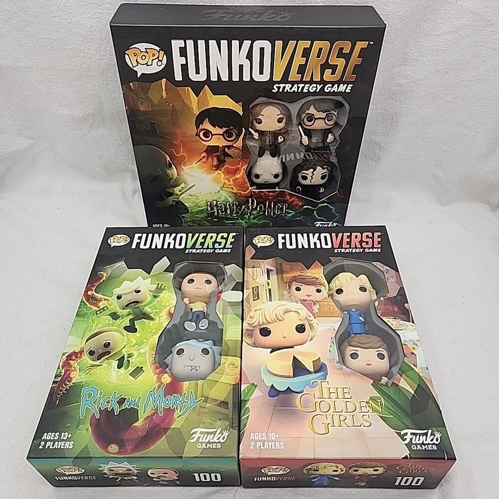 Game Funko Pop Funkoverse 100 Rick & Morty Golden Girls Harry Potter All 3 New